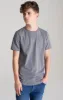 Boys Grey Back Print Scoop Hem T-Shirt sold by Siksilk