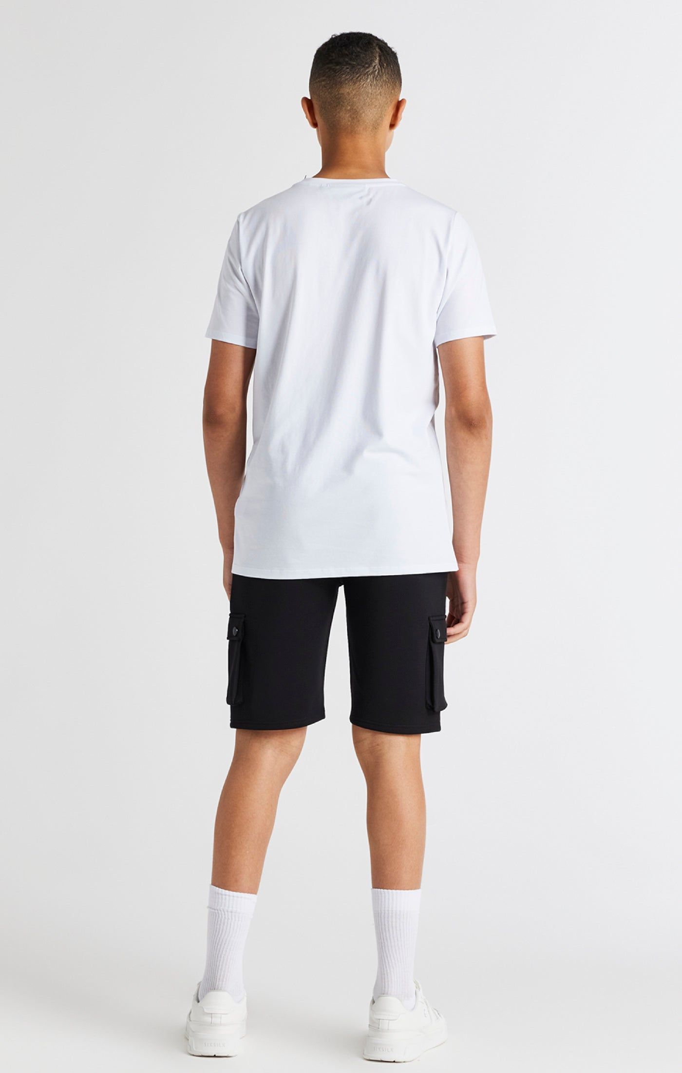 Boys White Varsity T-Shirt sold by Siksilk product image thumbnail 5