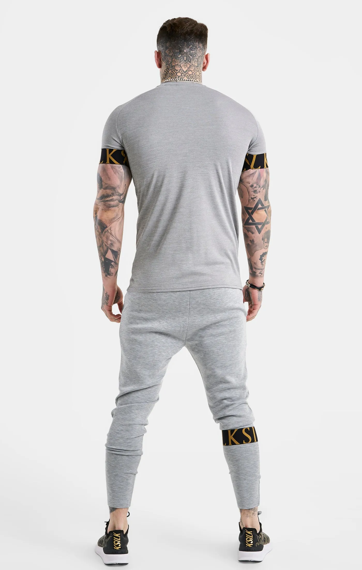SikSilk Dynamic Track Pant - Grey Marl sold by Siksilk product image thumbnail 5
