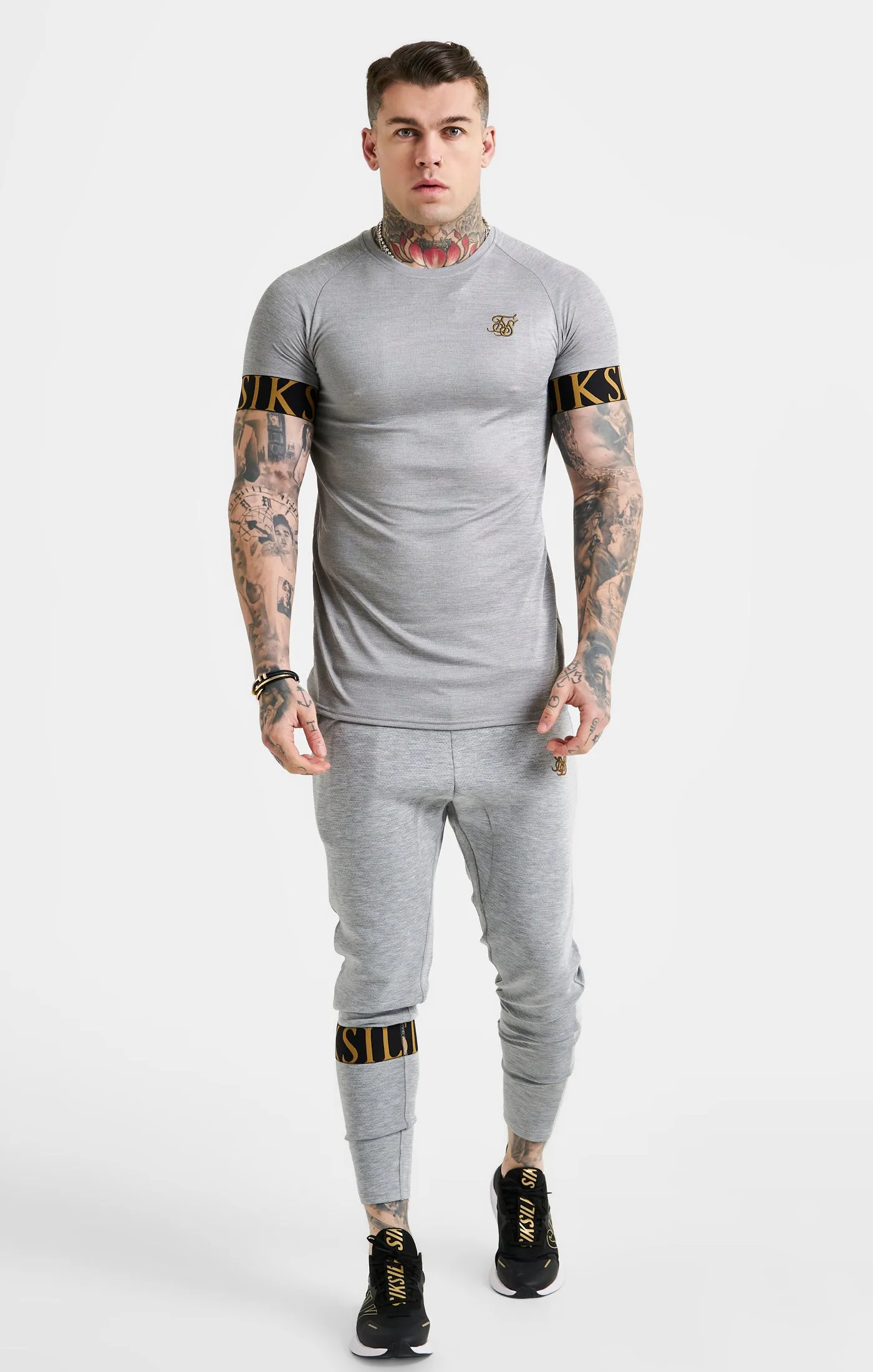 SikSilk Dynamic Track Pant - Grey Marl sold by Siksilk product image thumbnail 3