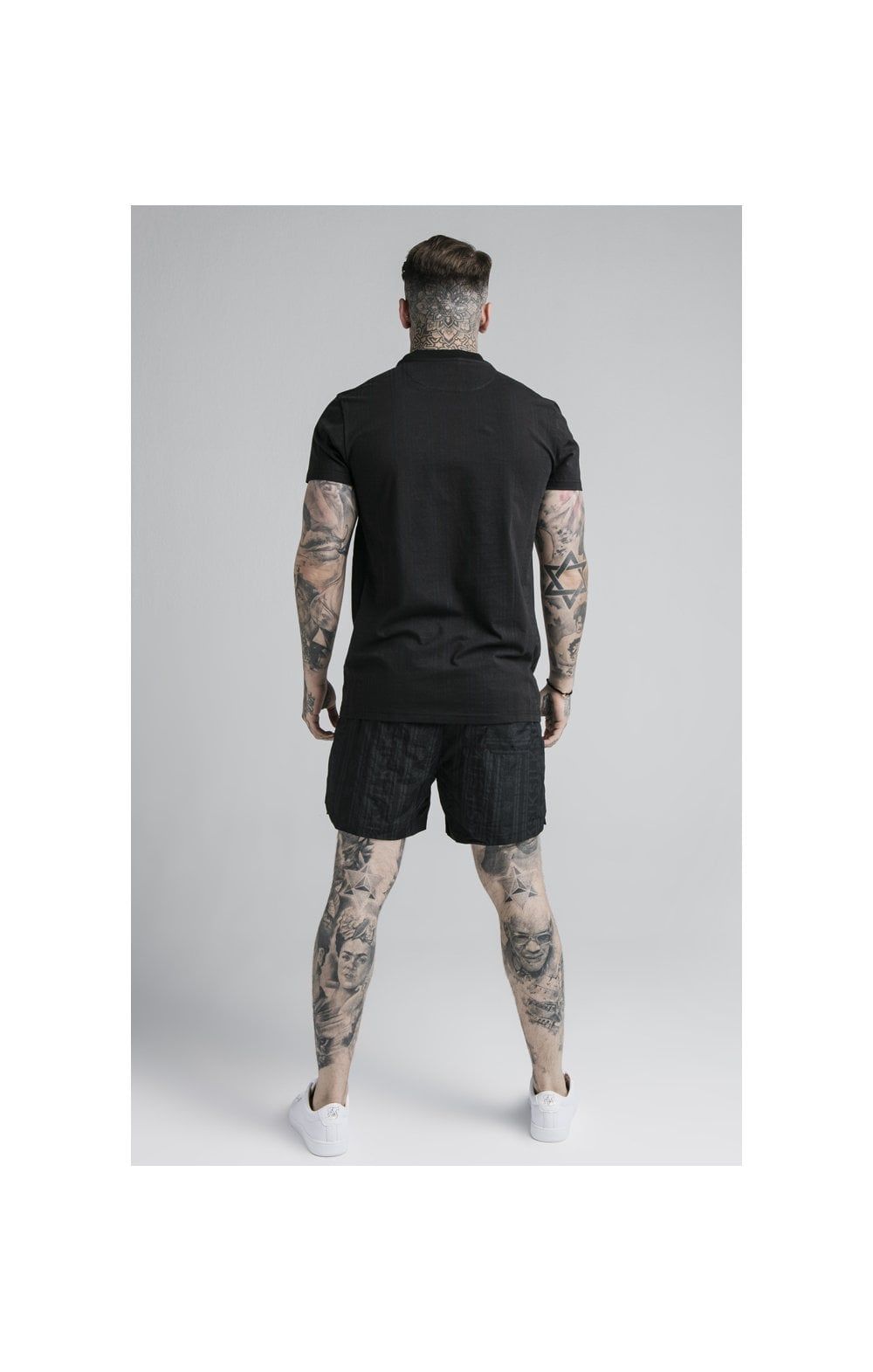 SikSilk S/S Fitted Box Tee - Black & Grey sold by Siksilk product image thumbnail 6