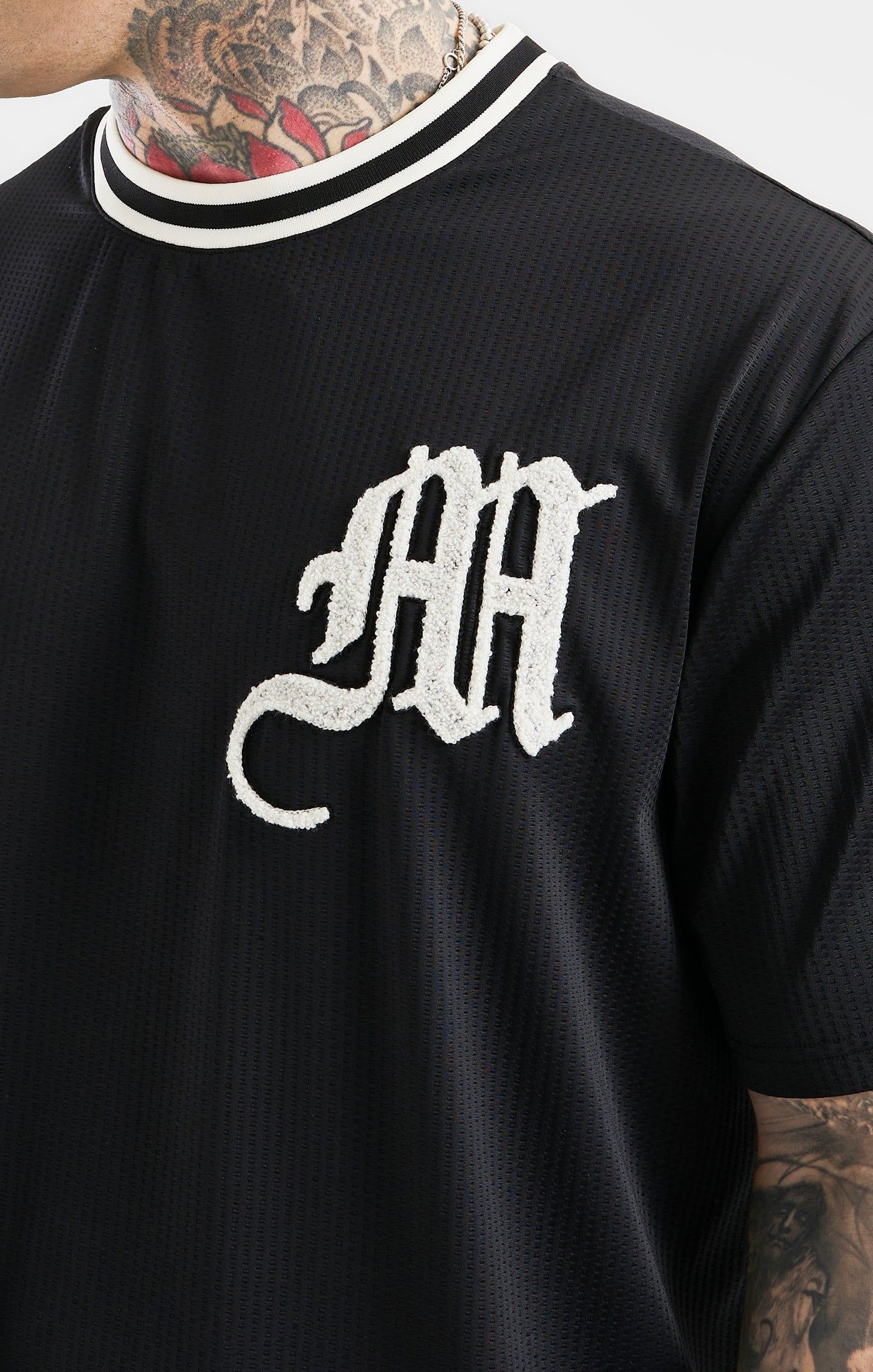 Messi x SikSilk Logo Drop Shoulder Tee - Black sold by Siksilk product image thumbnail 2