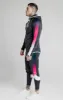 Grey Contrast Sleeve Zip-Thru Hoodie sold by Siksilk