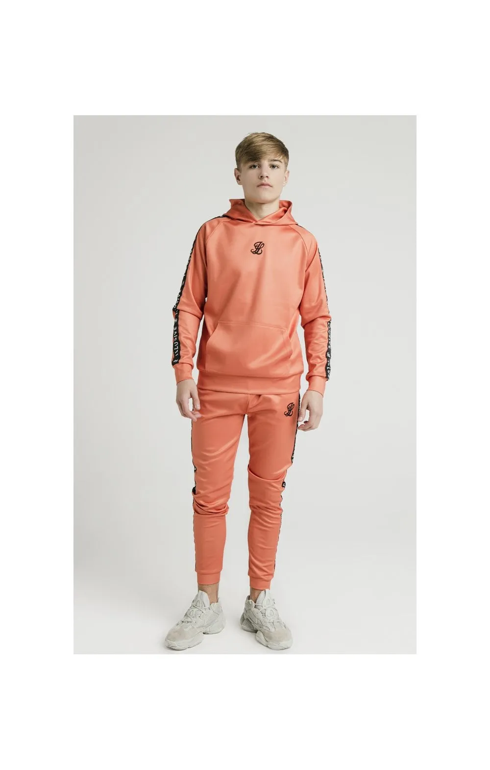 Illusive London Taped Overhead Hoodie - Orange sold by Siksilk product image thumbnail 4