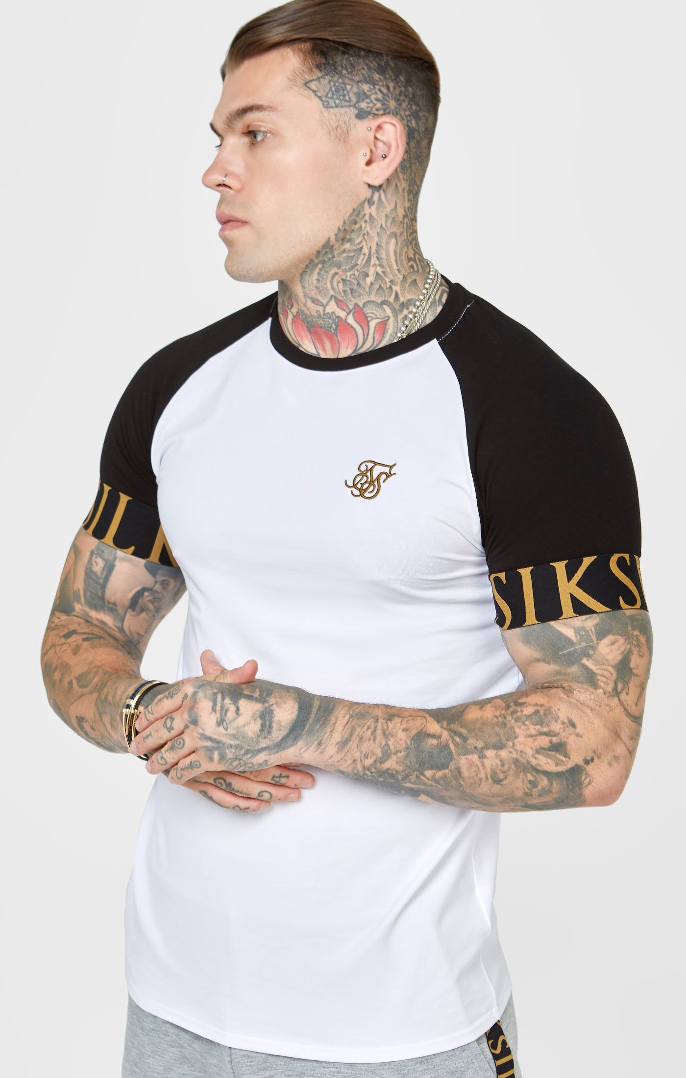 White Dynamic Tech T-Shirt sold by Siksilk