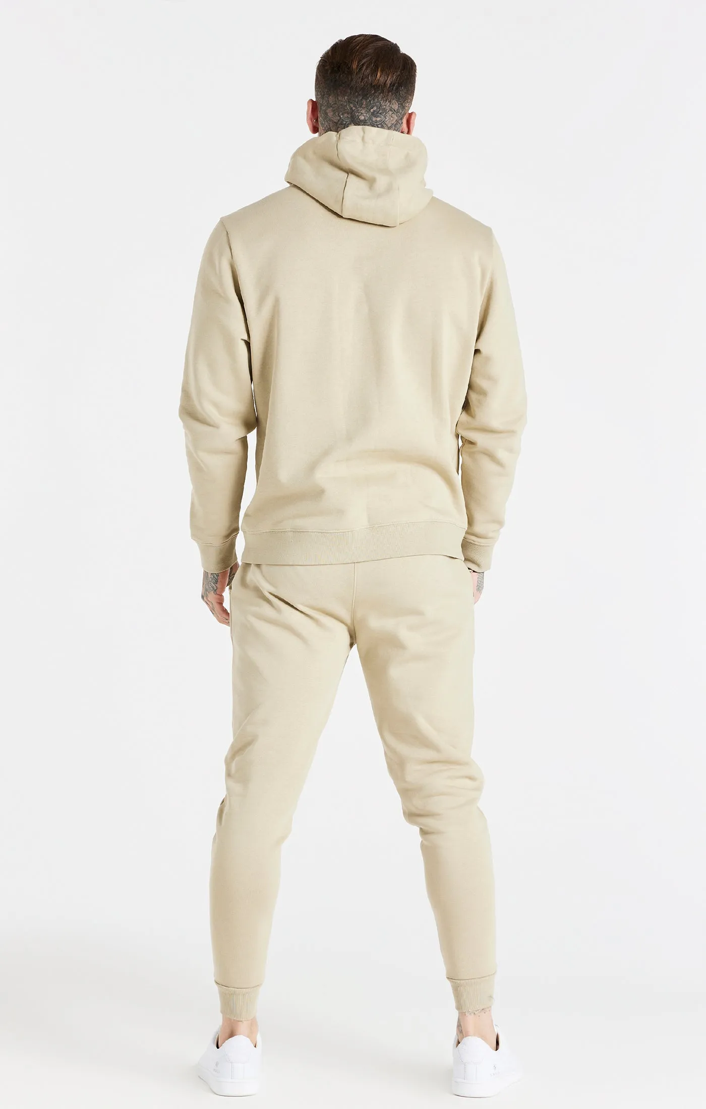 Beige Essential Cuffed Jogger sold by Siksilk product image thumbnail 5