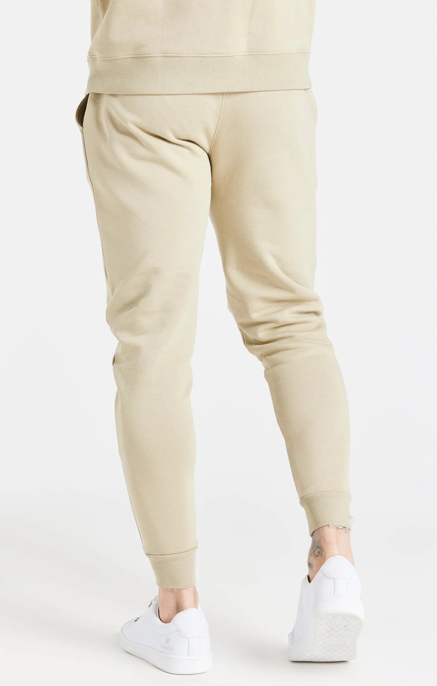 Beige Essential Cuffed Jogger sold by Siksilk product image thumbnail 4