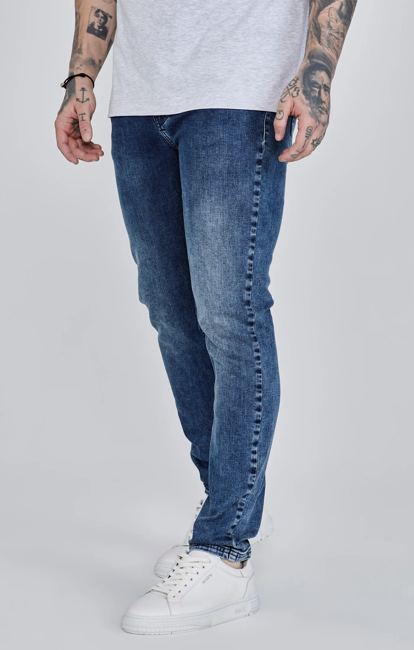 Slim Fit Jeans Blue sold by Siksilk