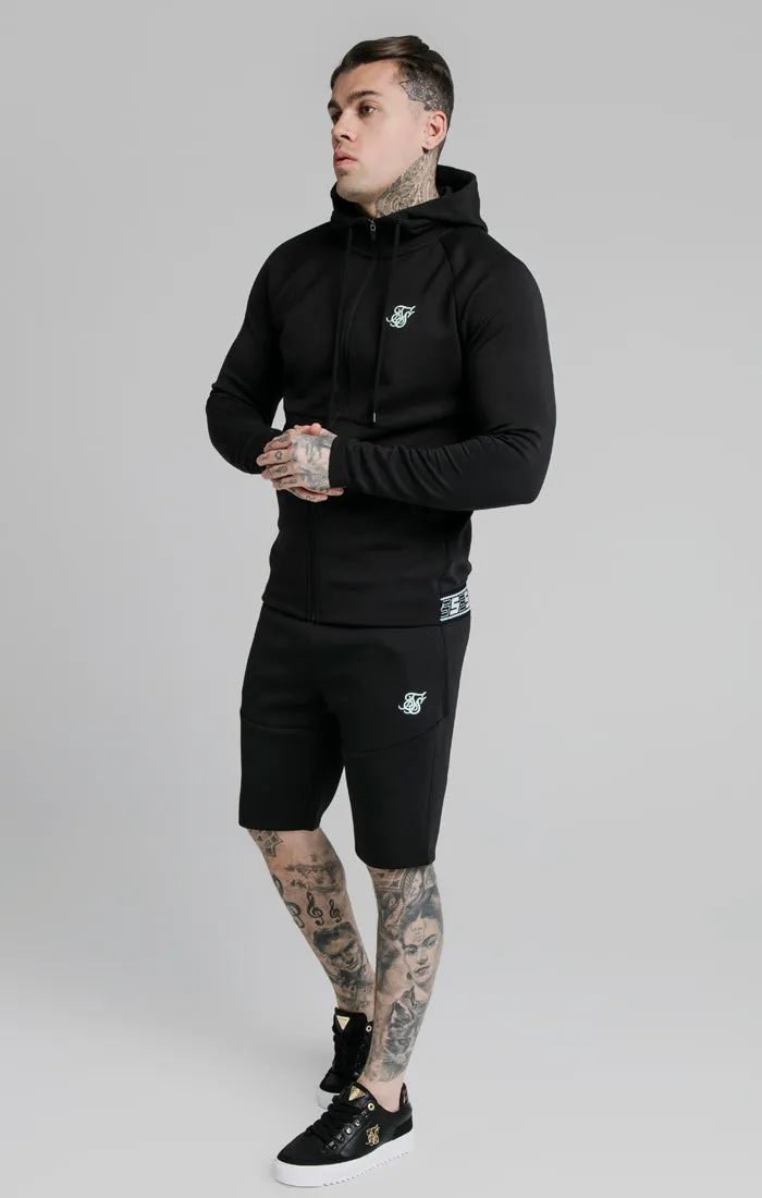 Black Tape Zip-Thru Hoodie sold by Siksilk product image thumbnail 4