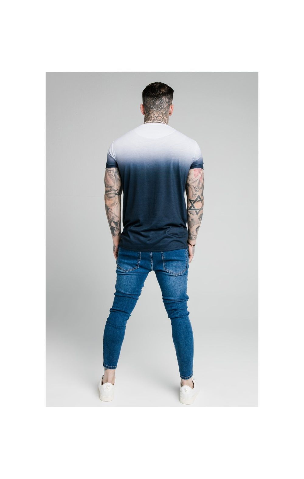 SikSilk Skinny Distressed Patch Jeans - Midstone sold by Siksilk product image thumbnail 6