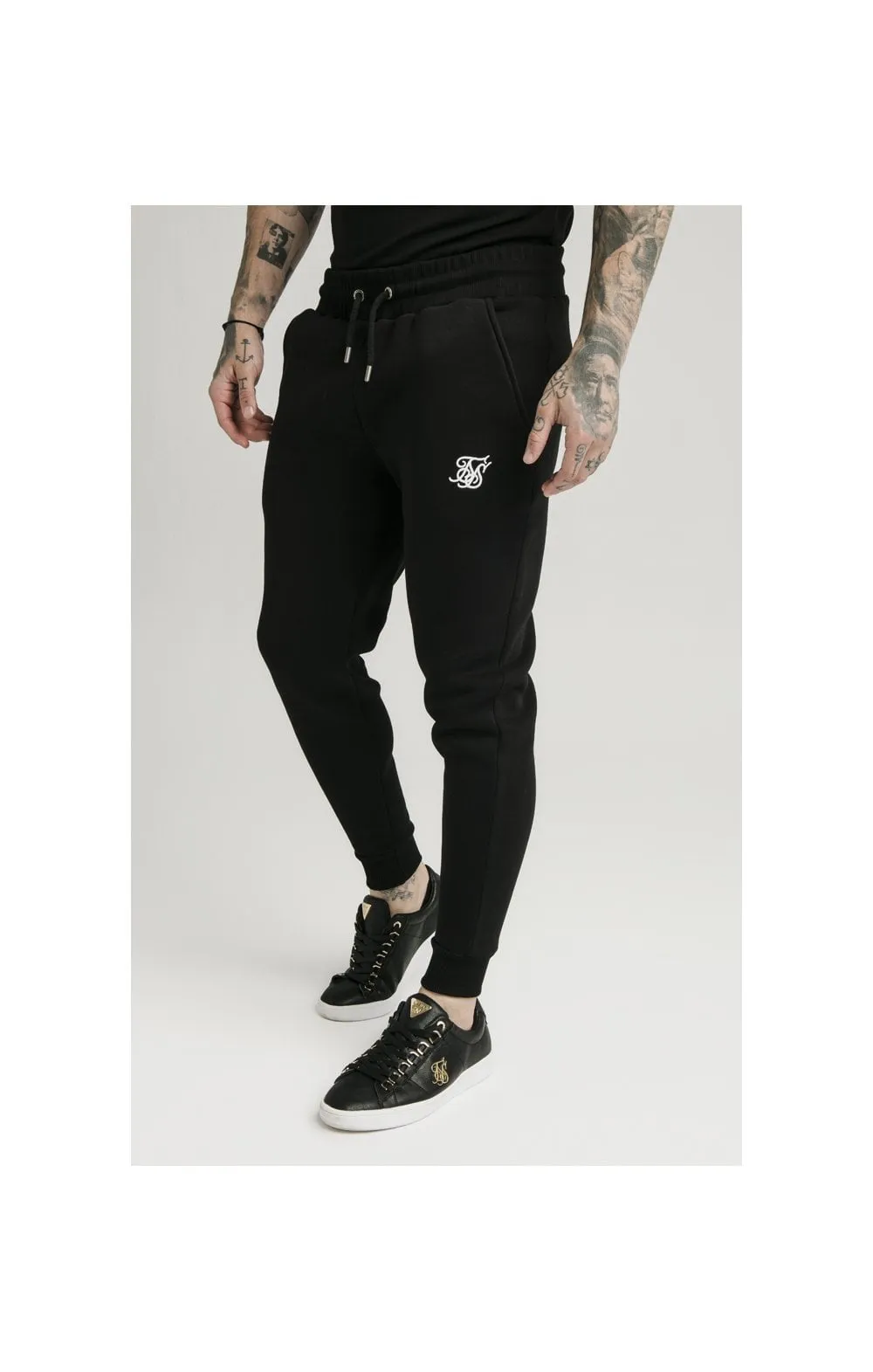 SikSilk Muscle Fit Jogger – Black sold by Siksilk
