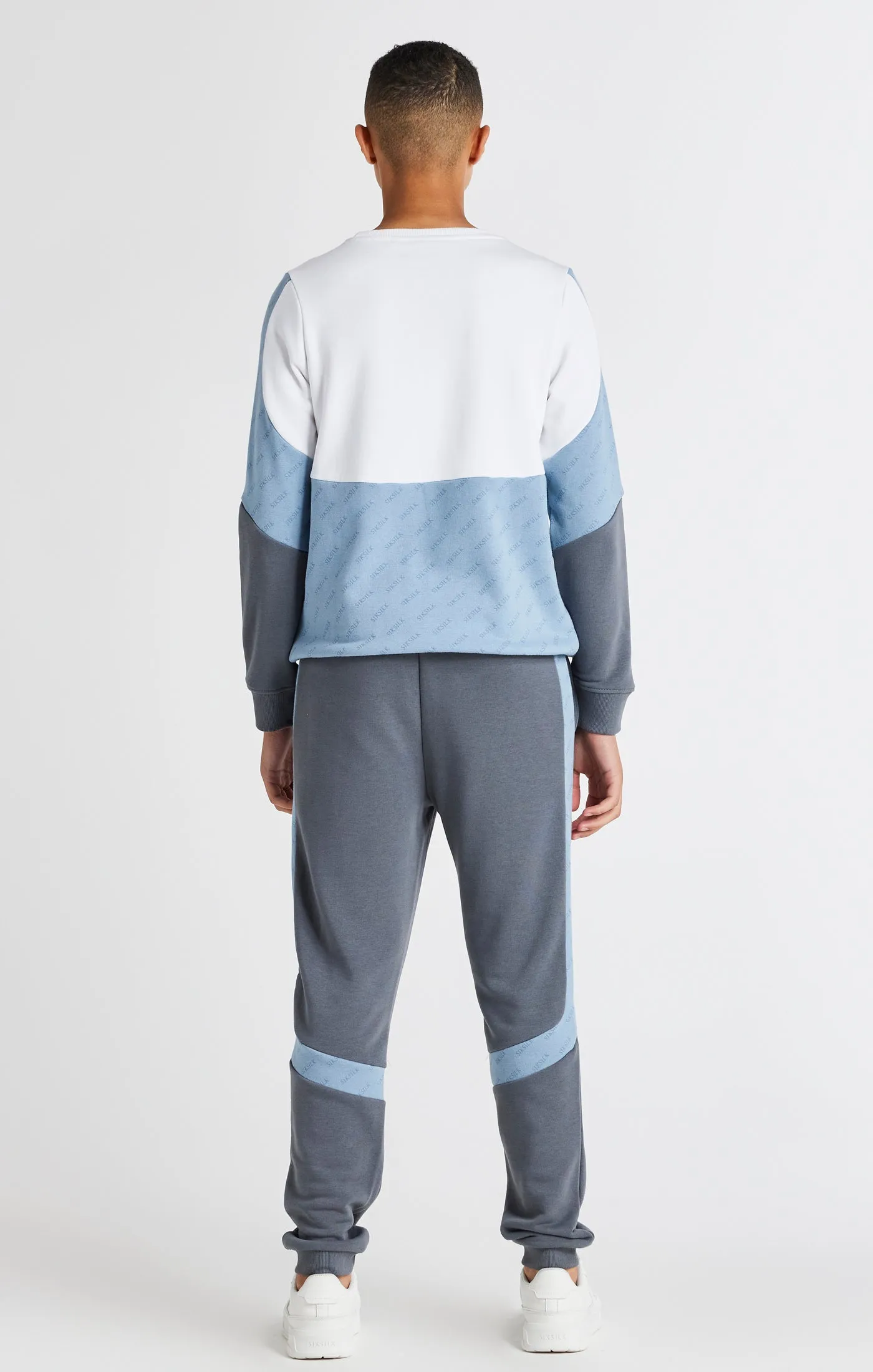 Boys White Cut And Sew Crew Sweatshirt sold by Siksilk product image thumbnail 5