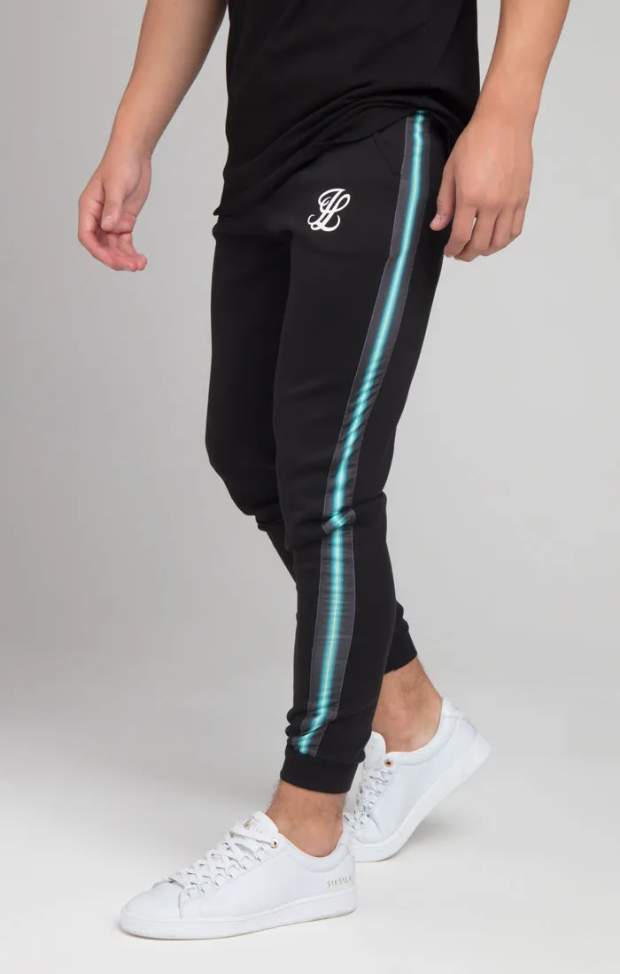 Boys Illusive Black Taped Jogger sold by Siksilk