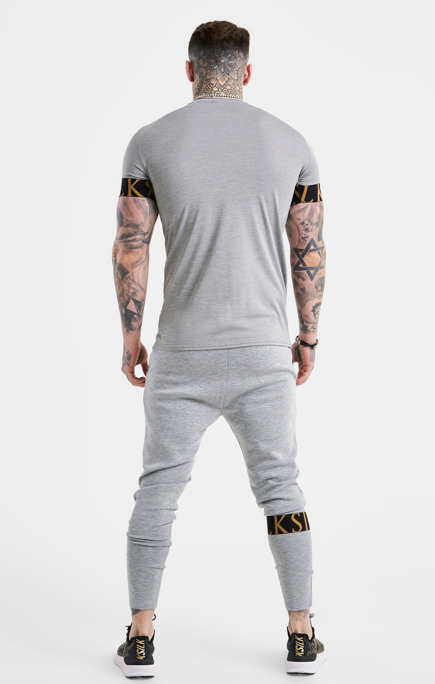 SikSilk Dynamic Track Pant - Grey Marl sold by Siksilk product image thumbnail 5
