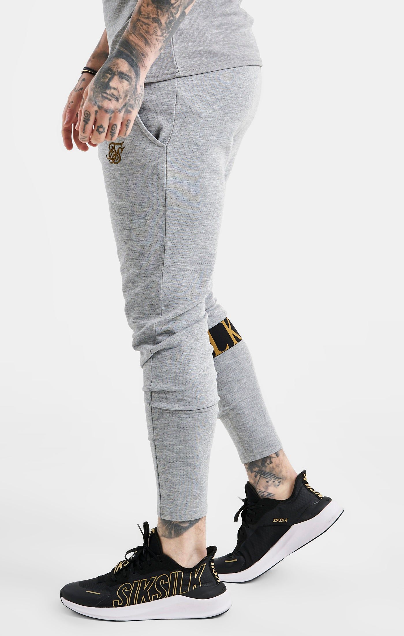 SikSilk Dynamic Track Pant - Grey Marl sold by Siksilk product image thumbnail 2