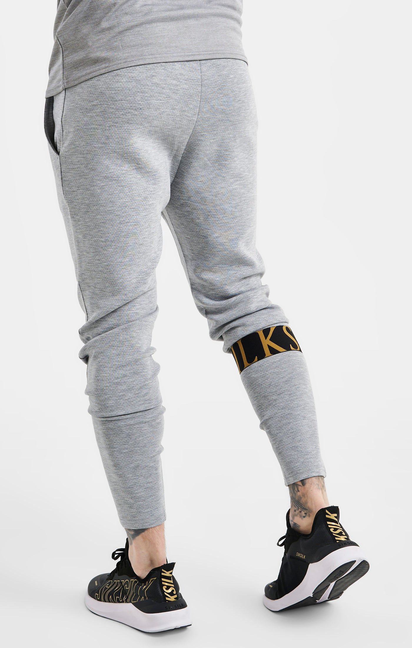 SikSilk Dynamic Track Pant - Grey Marl sold by Siksilk product image thumbnail 4