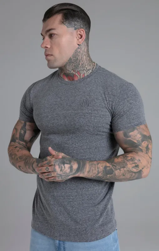 Dark Grey Marl T-Shirt sold by Siksilk