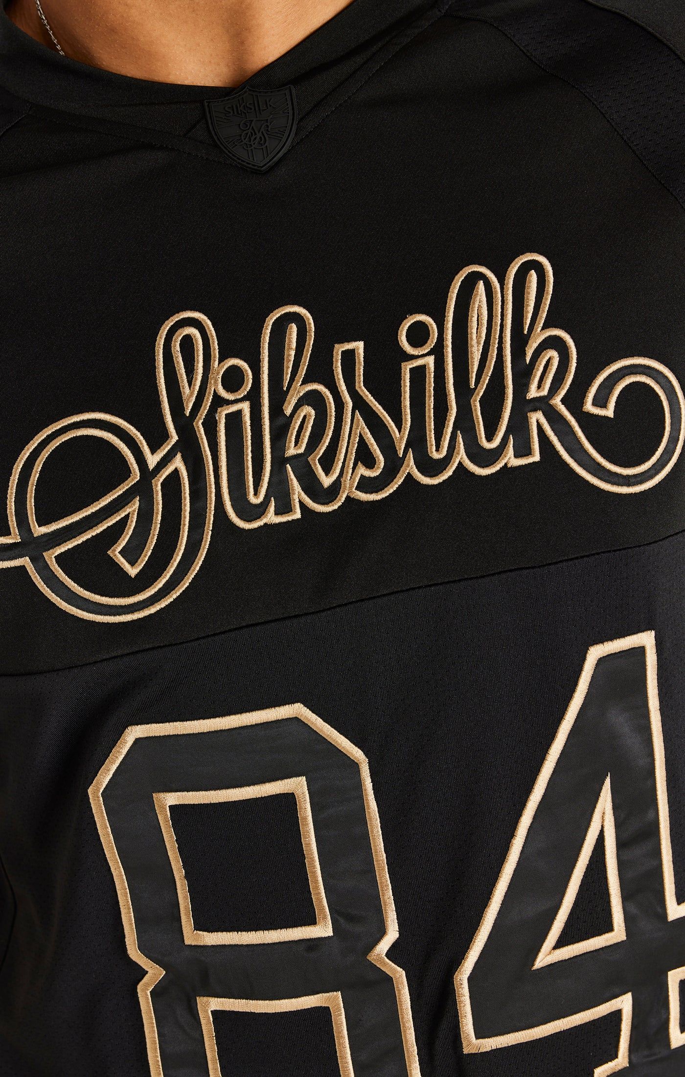 Black Sport Elastic Cuff T-Shirt sold by Siksilk product image thumbnail 2