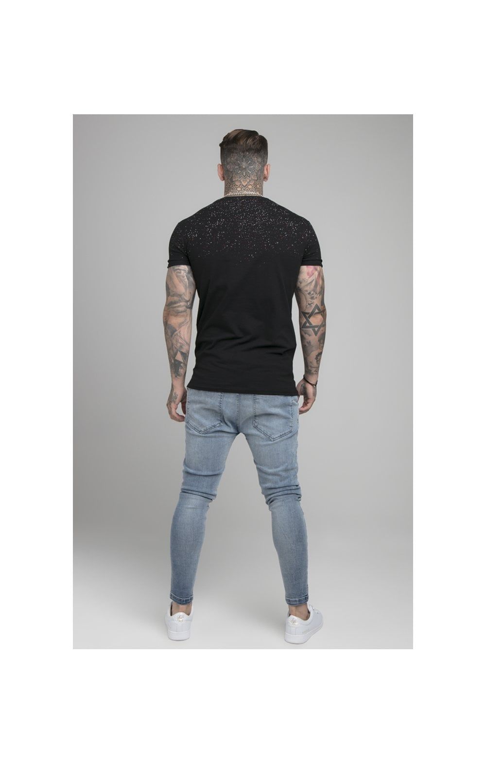SikSilk Speckle Gym Tee - Black & White sold by Siksilk product image thumbnail 6