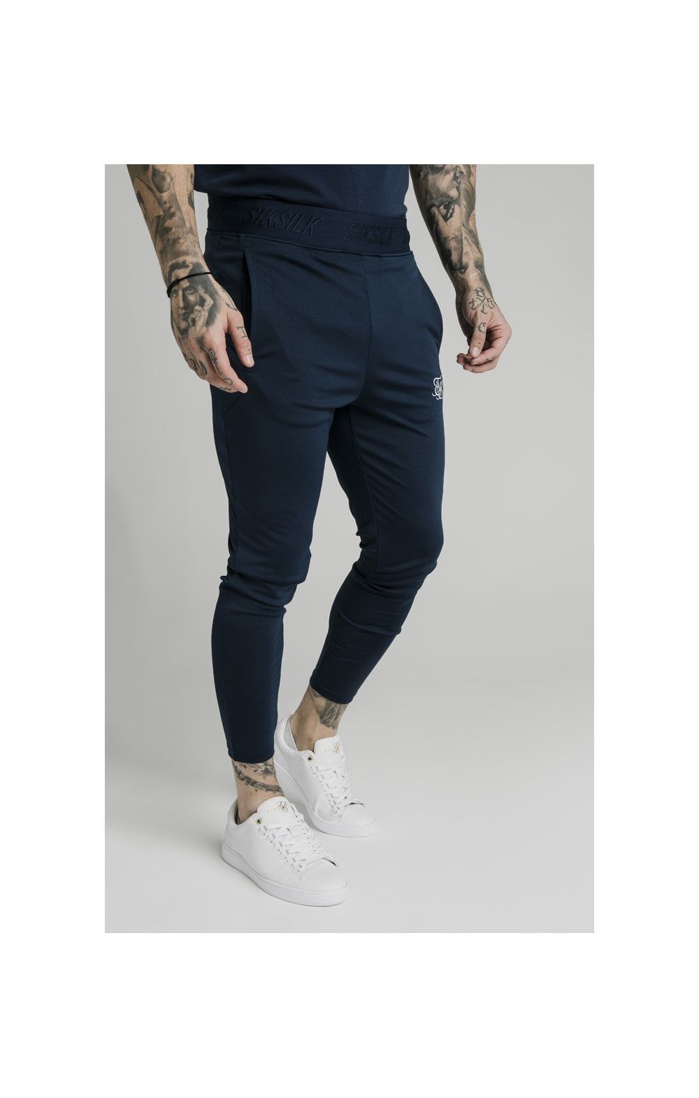 Navy Agility Track Pant sold by Siksilk product image thumbnail 3