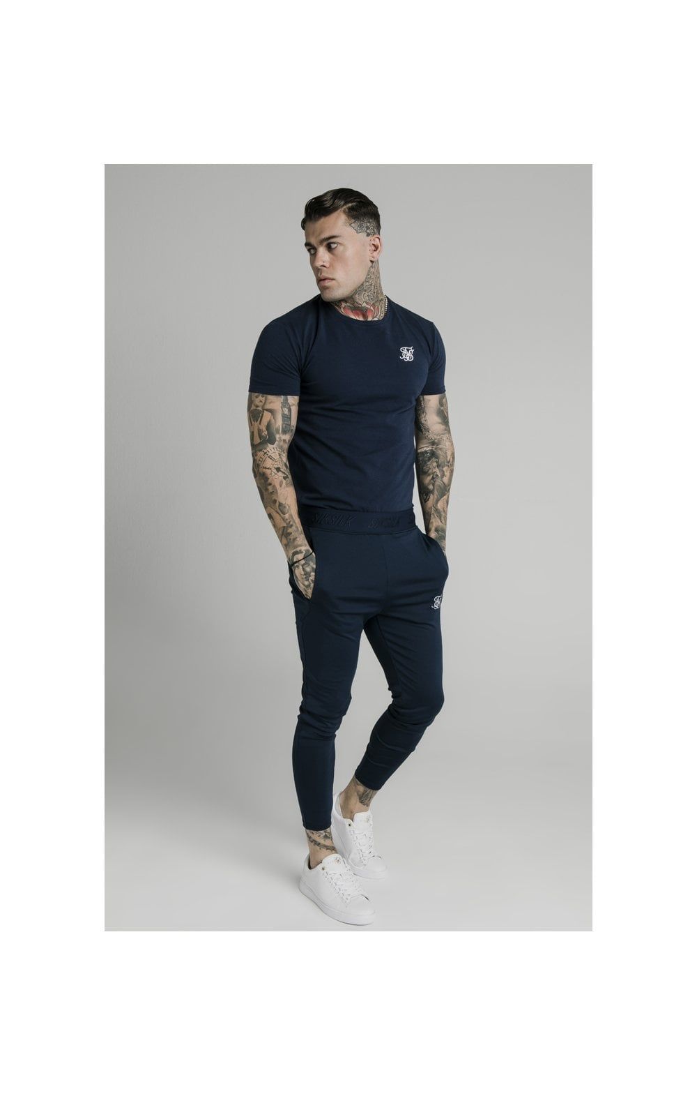 Navy Agility Track Pant sold by Siksilk product image thumbnail 6