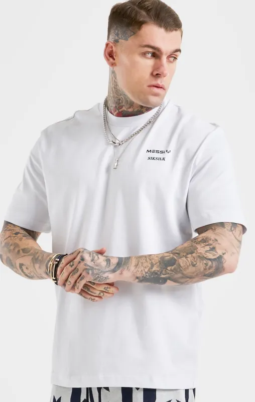 Messi x SikSilk White Oversized T-Shirt sold by Siksilk