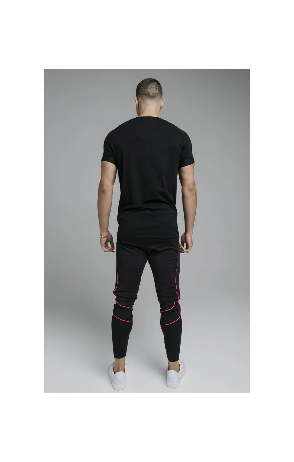 Black Inset Fade Elastic Cuff T-Shirt sold by Siksilk product image thumbnail 5