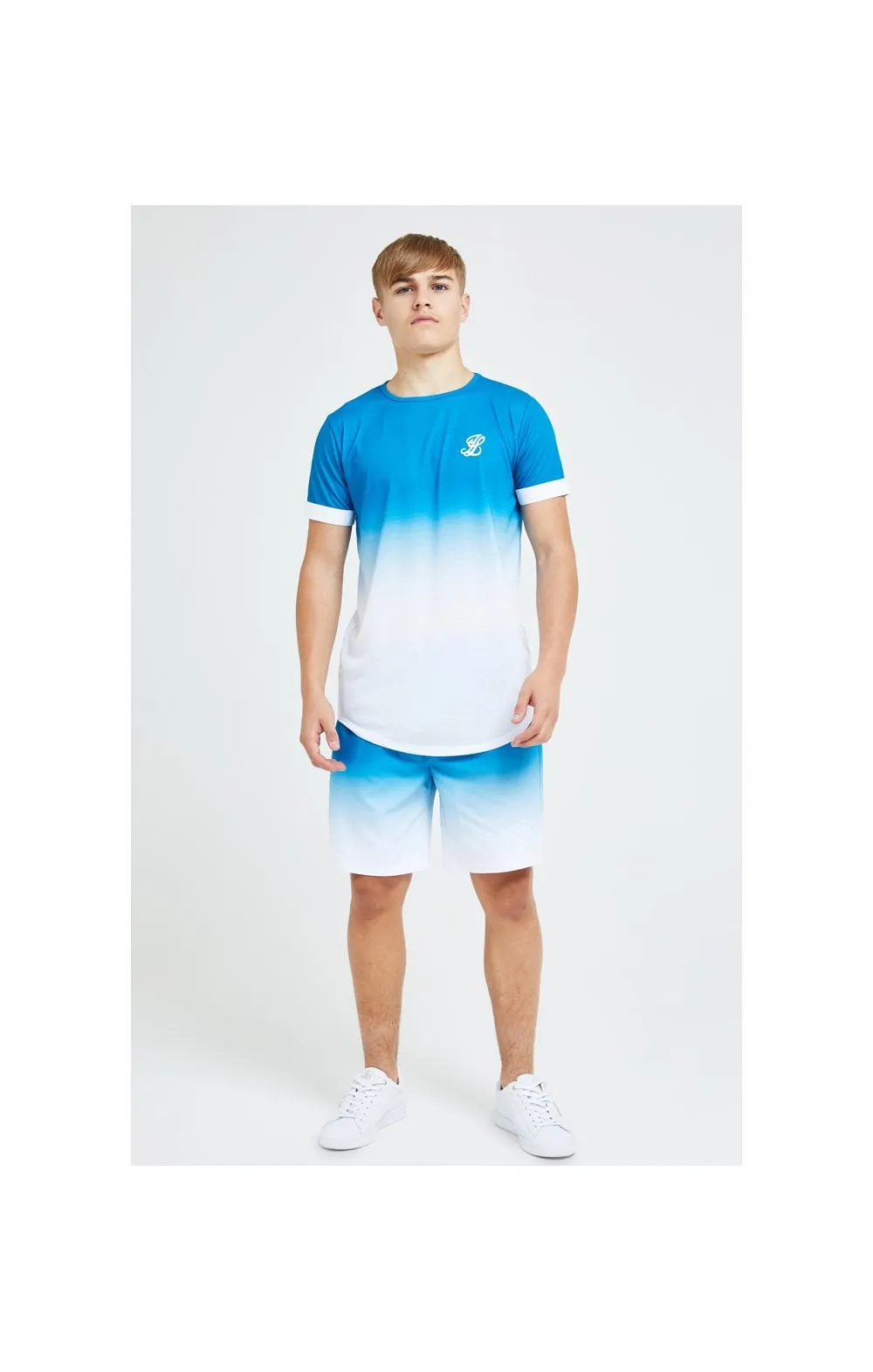 Illusive London Elevate Tech Tee - Blue & White sold by Siksilk product image thumbnail 5