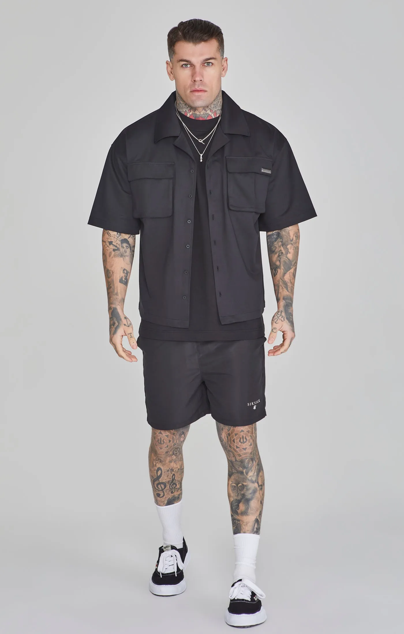 Black Flight Utility Shirt sold by Siksilk product image thumbnail 4