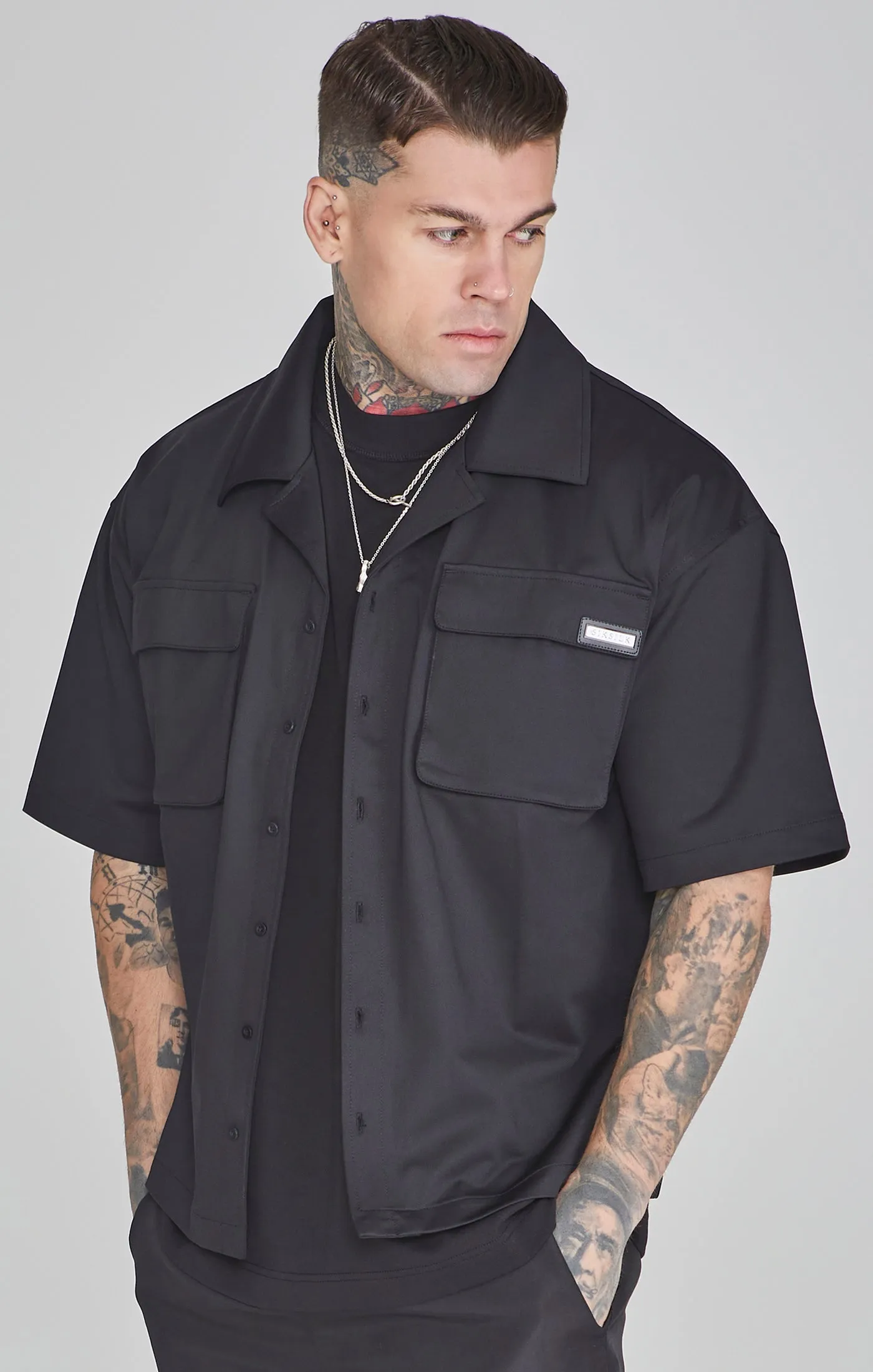 Black Flight Utility Shirt sold by Siksilk