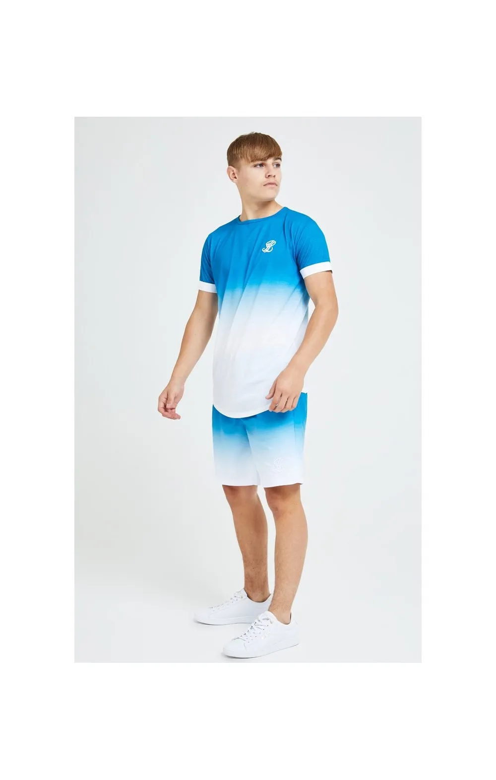 Illusive London Elevate Tech Tee - Blue & White sold by Siksilk product image thumbnail 3