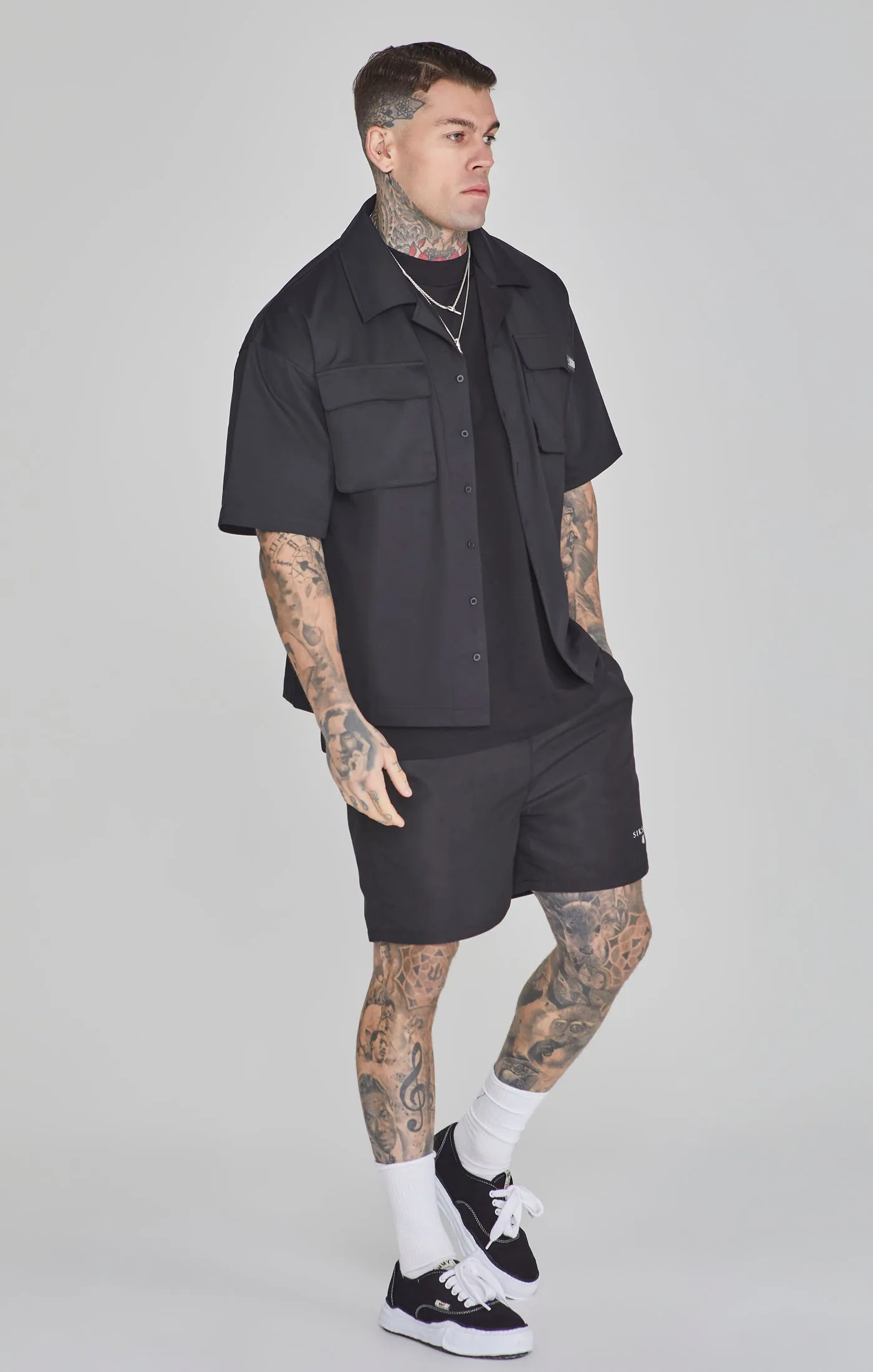 Black Flight Utility Shirt sold by Siksilk product image thumbnail 2