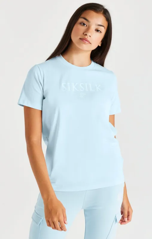 SikSilk Branded Tee - Blue sold by Siksilk