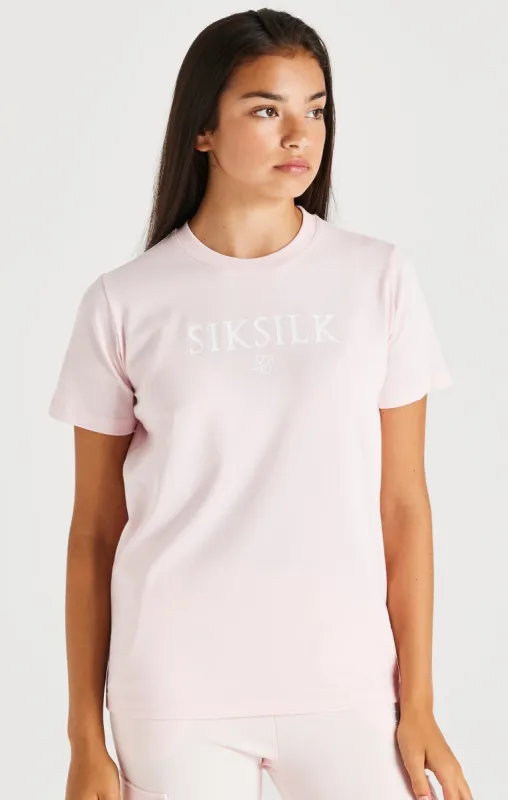 SikSilk Branded Tee - Pink sold by Siksilk