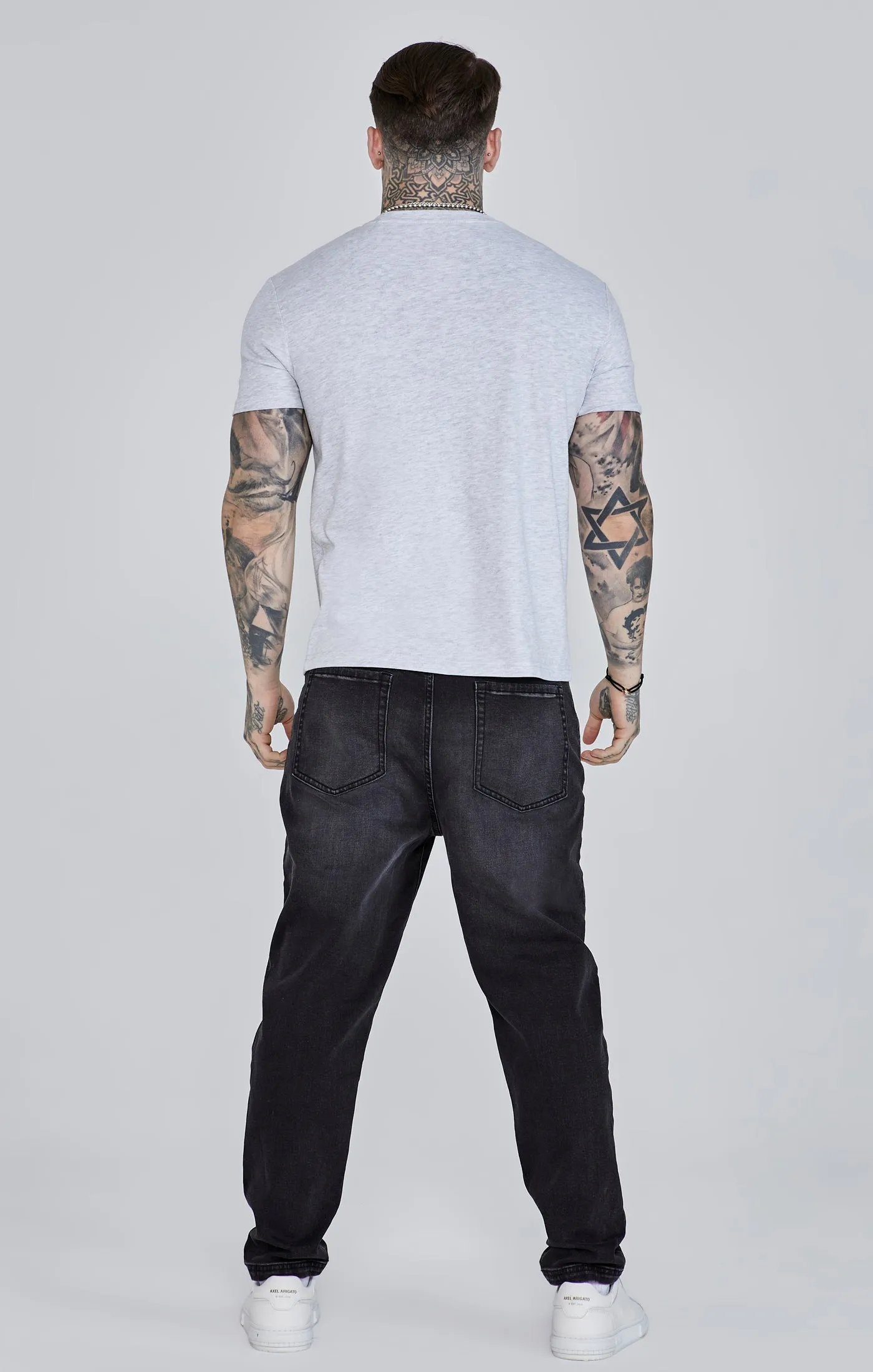 Grey Marl Logo T-Shirt sold by Siksilk product image thumbnail 5