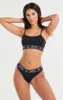 Black Strap Bralette sold by Siksilk