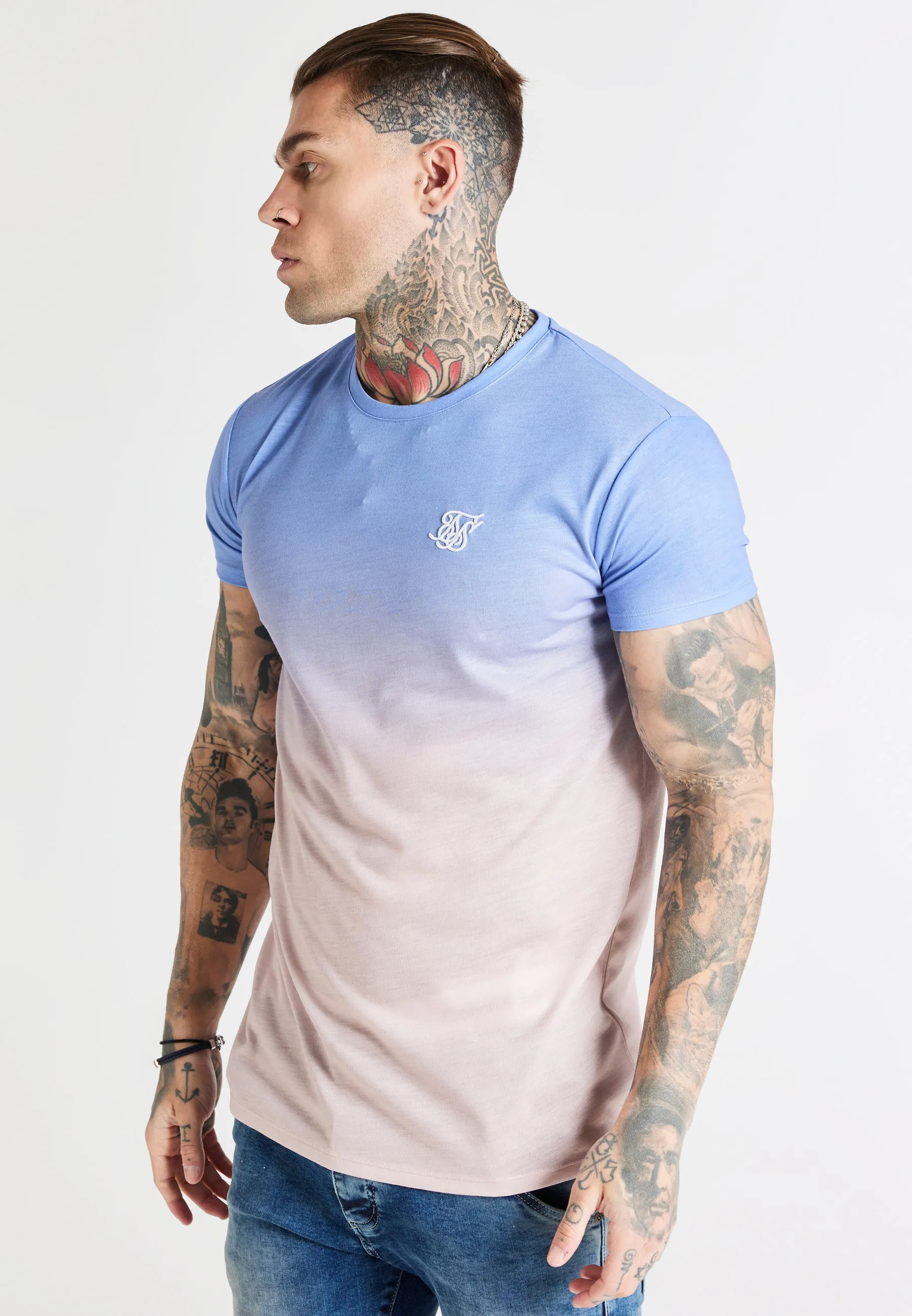 Purple Fade Muscle T-Shirt sold by Siksilk product image thumbnail 2