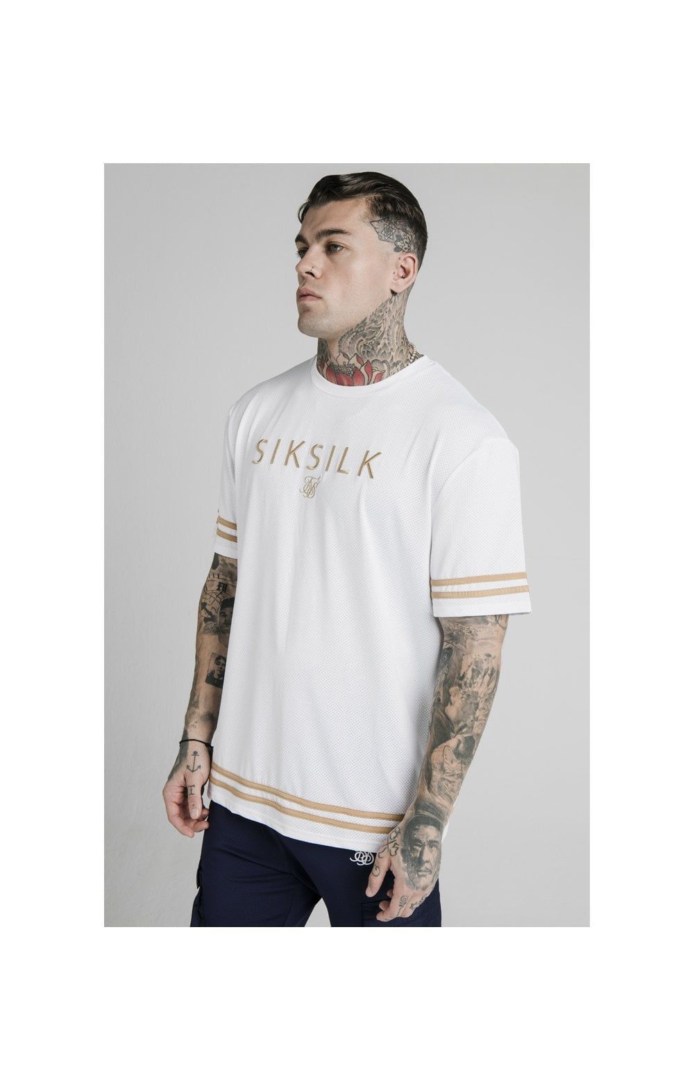 SikSilk S/S Essential Tee - White sold by Siksilk
