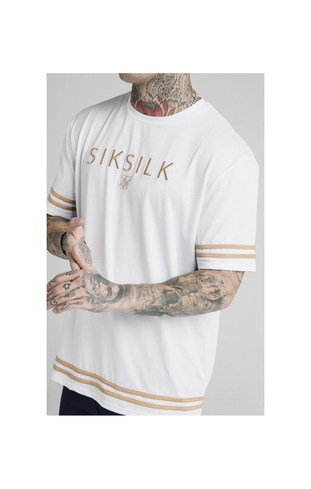 SikSilk S/S Essential Tee - White sold by Siksilk product image thumbnail 2