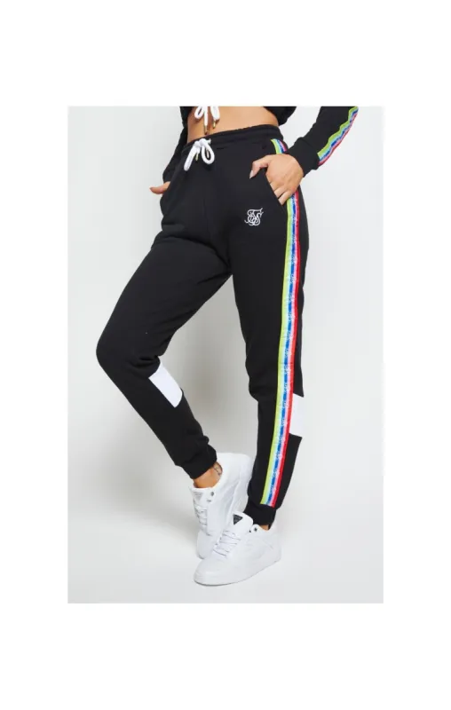 SikSilk Spectrum Fleece Joggers - Black sold by Siksilk