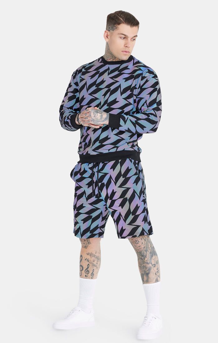 Black Iridescent Crew Sweatshirt sold by Siksilk product image thumbnail 3