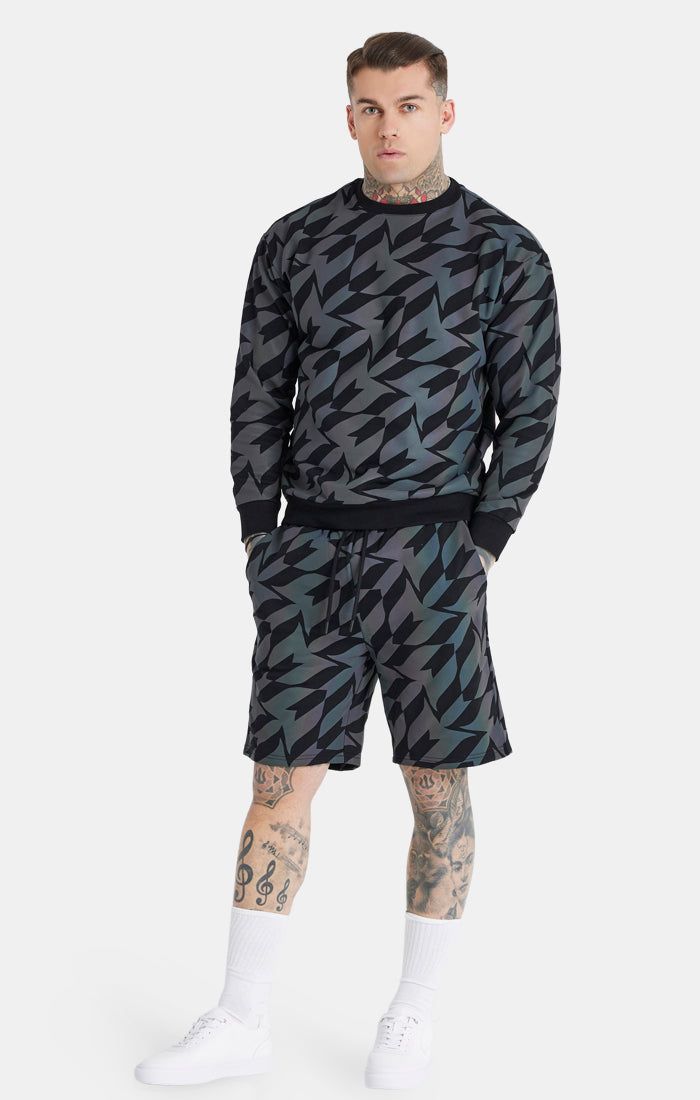 Black Iridescent Crew Sweatshirt sold by Siksilk product image thumbnail 4