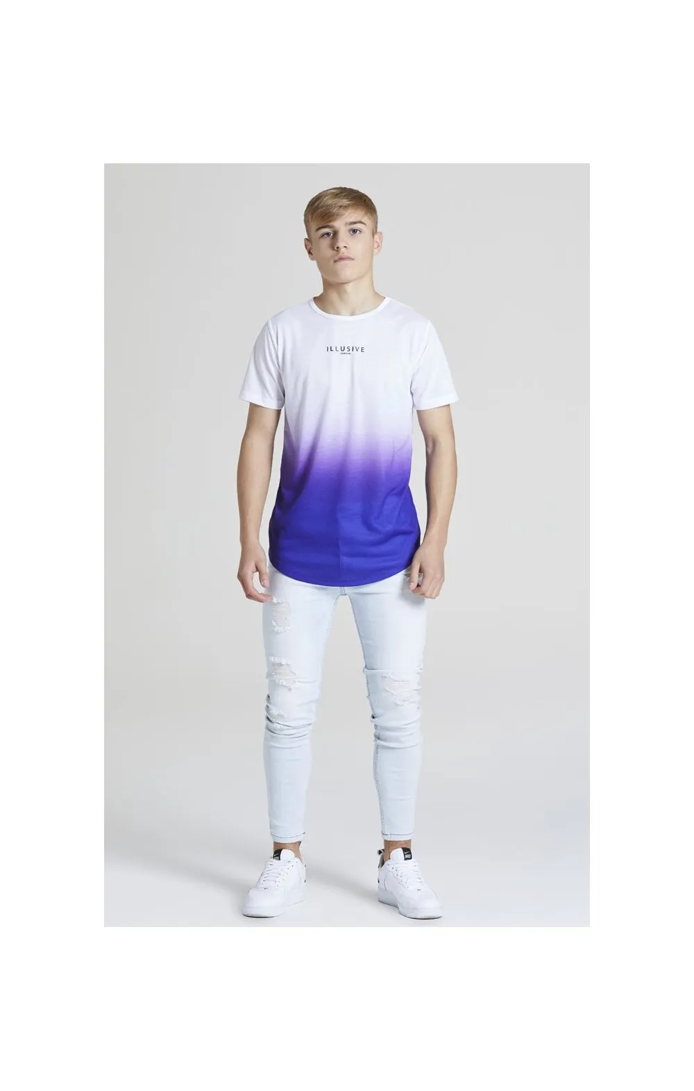 Illusive London Distressed Skinny Jeans – Light Wash sold by Siksilk product image thumbnail 4