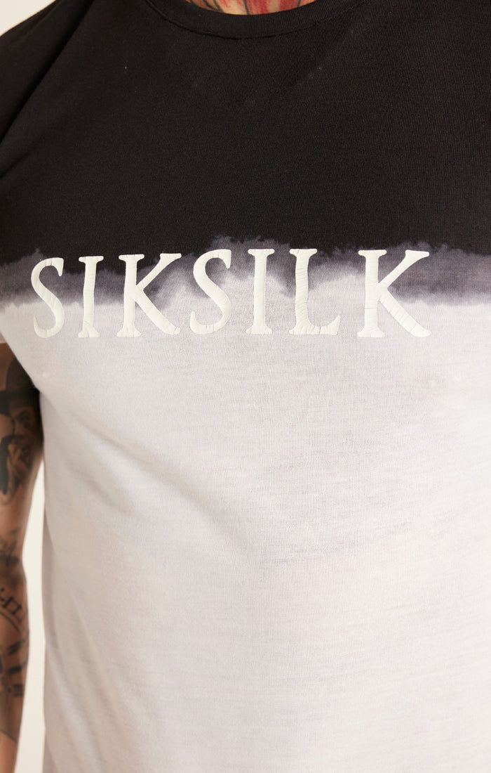 White Dip Dye Fade Muscle T-Shirt sold by Siksilk product image thumbnail 2