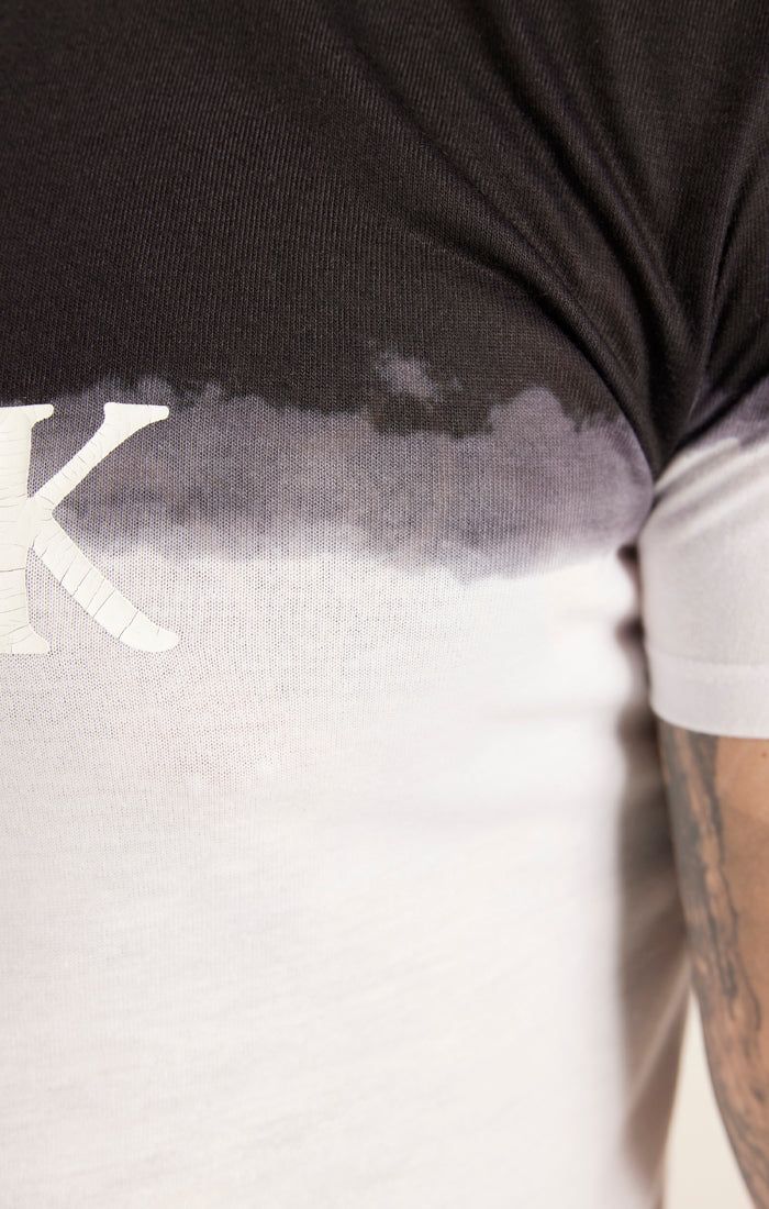 White Dip Dye Fade Muscle T-Shirt sold by Siksilk product image thumbnail 3