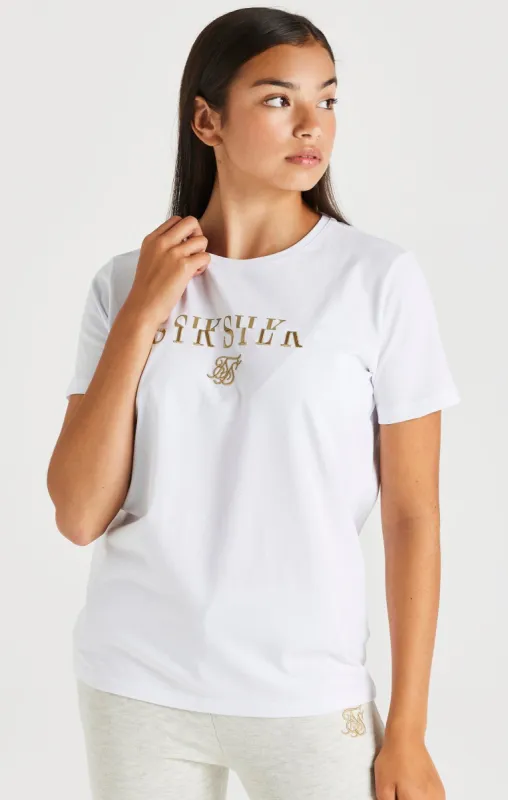 SikSilk Division Boyfriend Tee - White sold by Siksilk