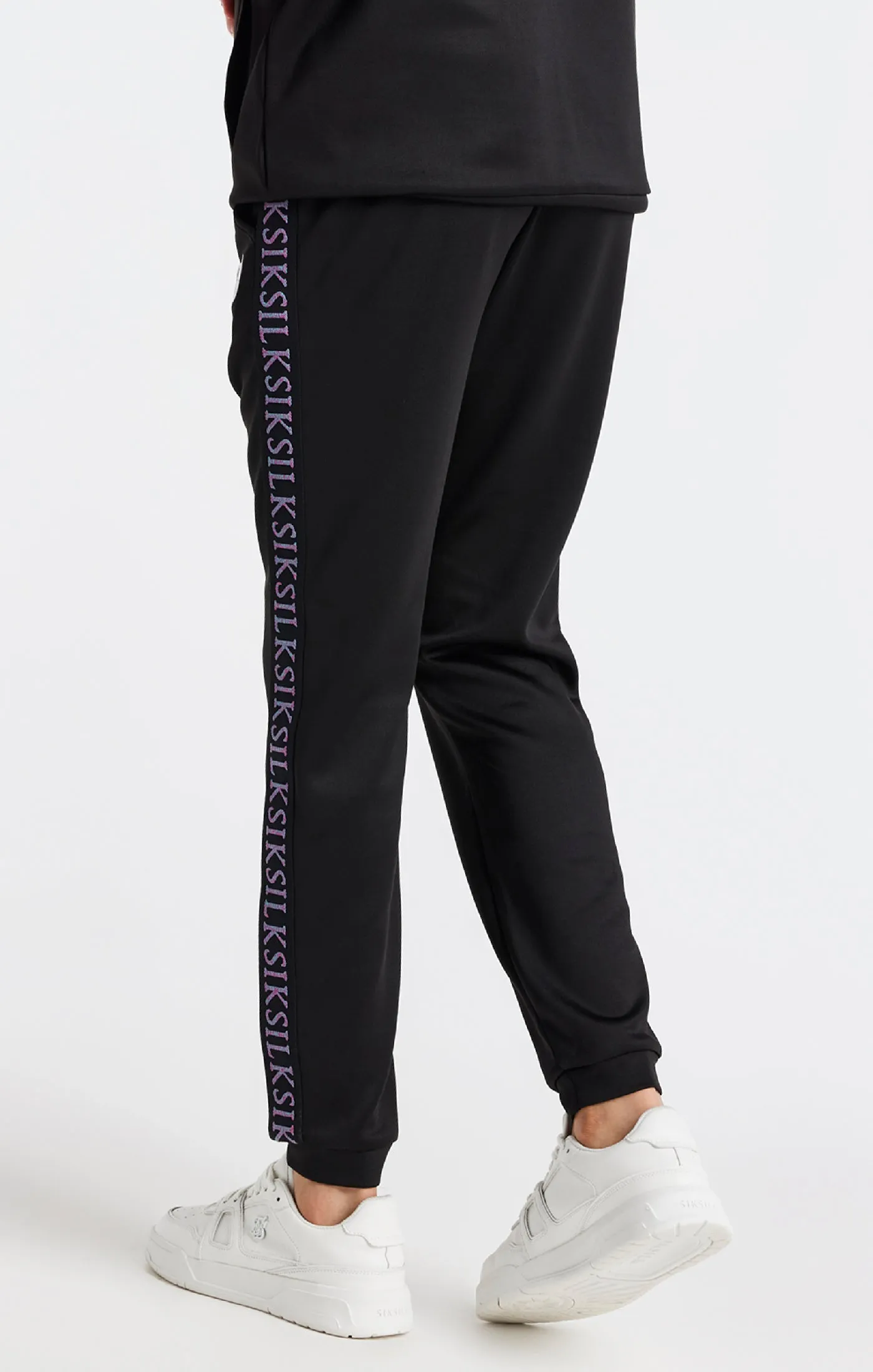 Boys Black Taped Jogger sold by Siksilk product image thumbnail 4