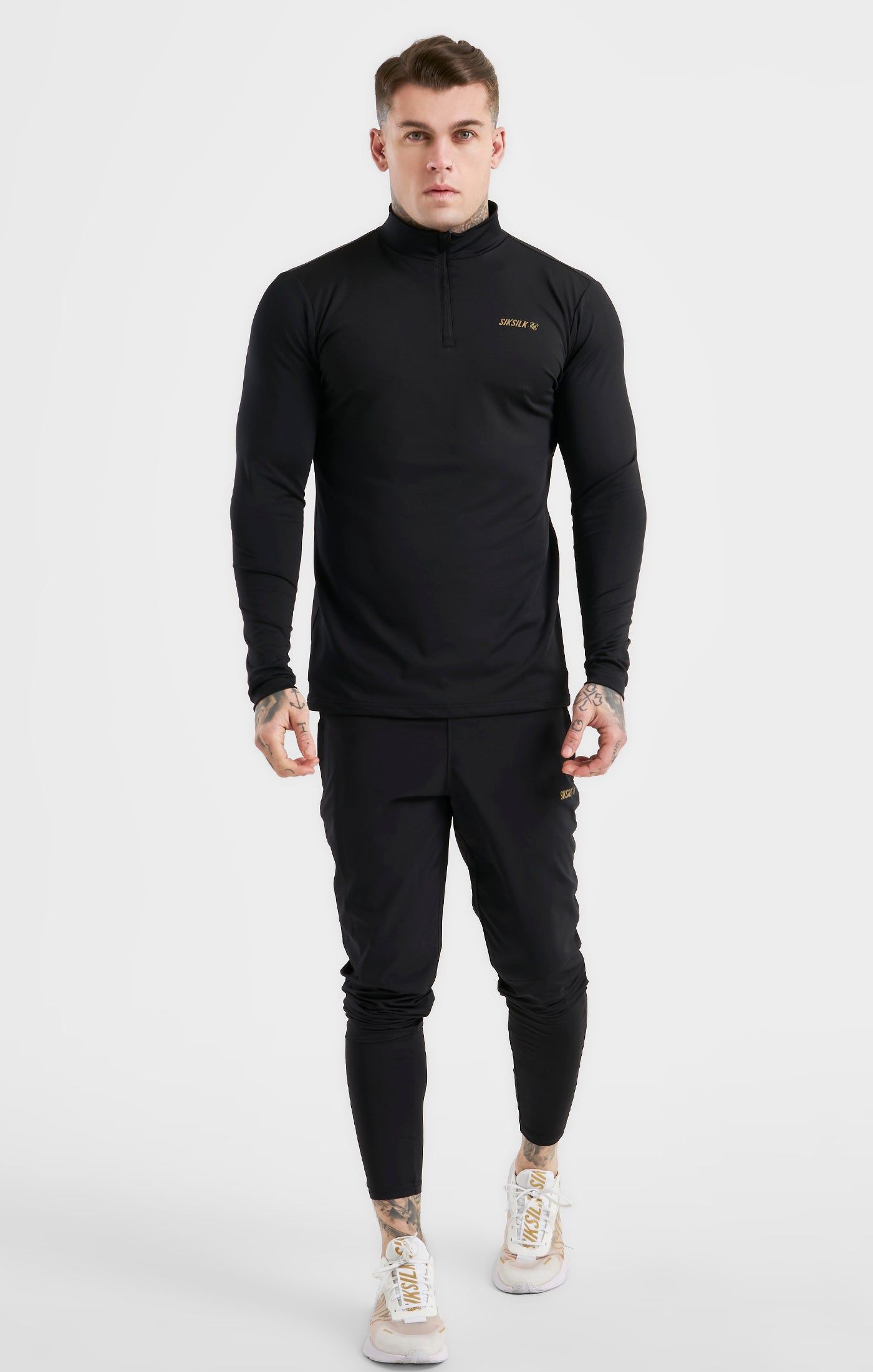 Black Sports Zip Thru sold by Siksilk product image thumbnail 3