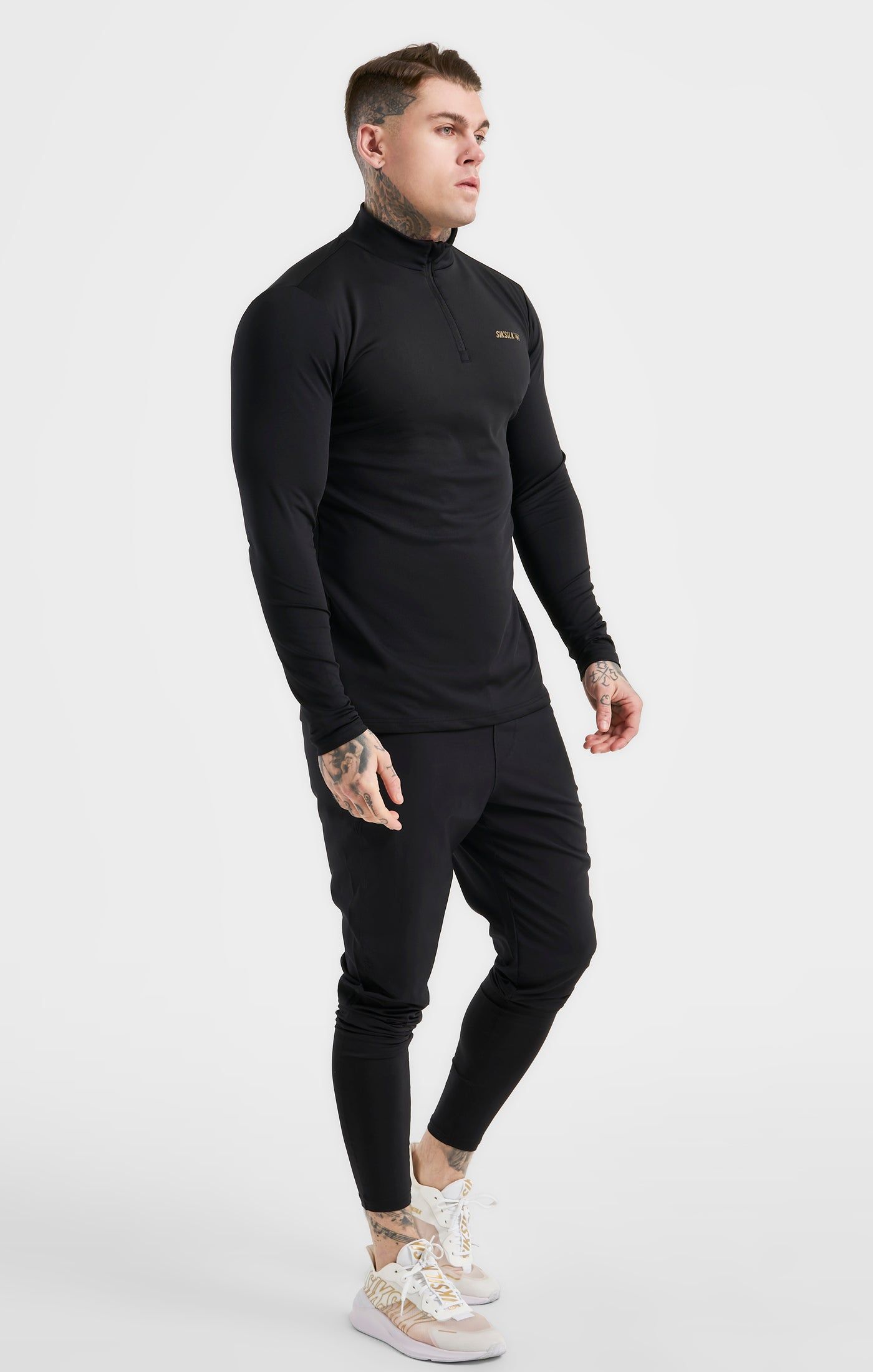 Black Sports Zip Thru sold by Siksilk product image thumbnail 4
