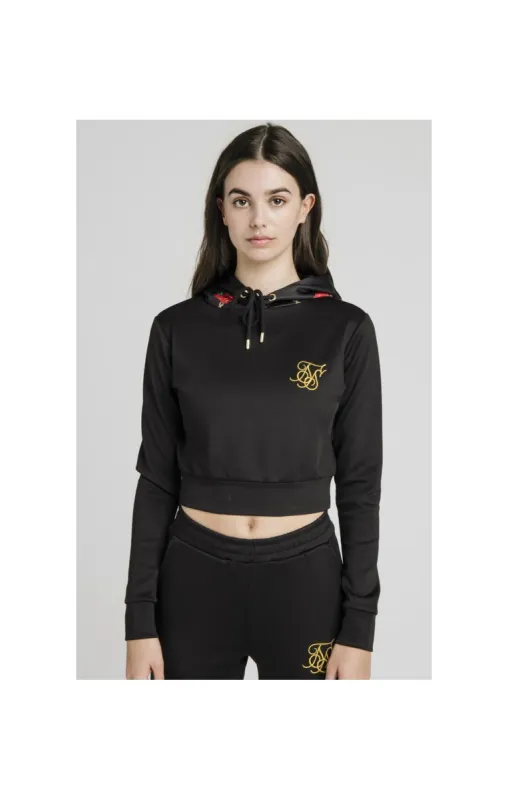 SikSilk Majestic Cropped Track Top – Black sold by Siksilk